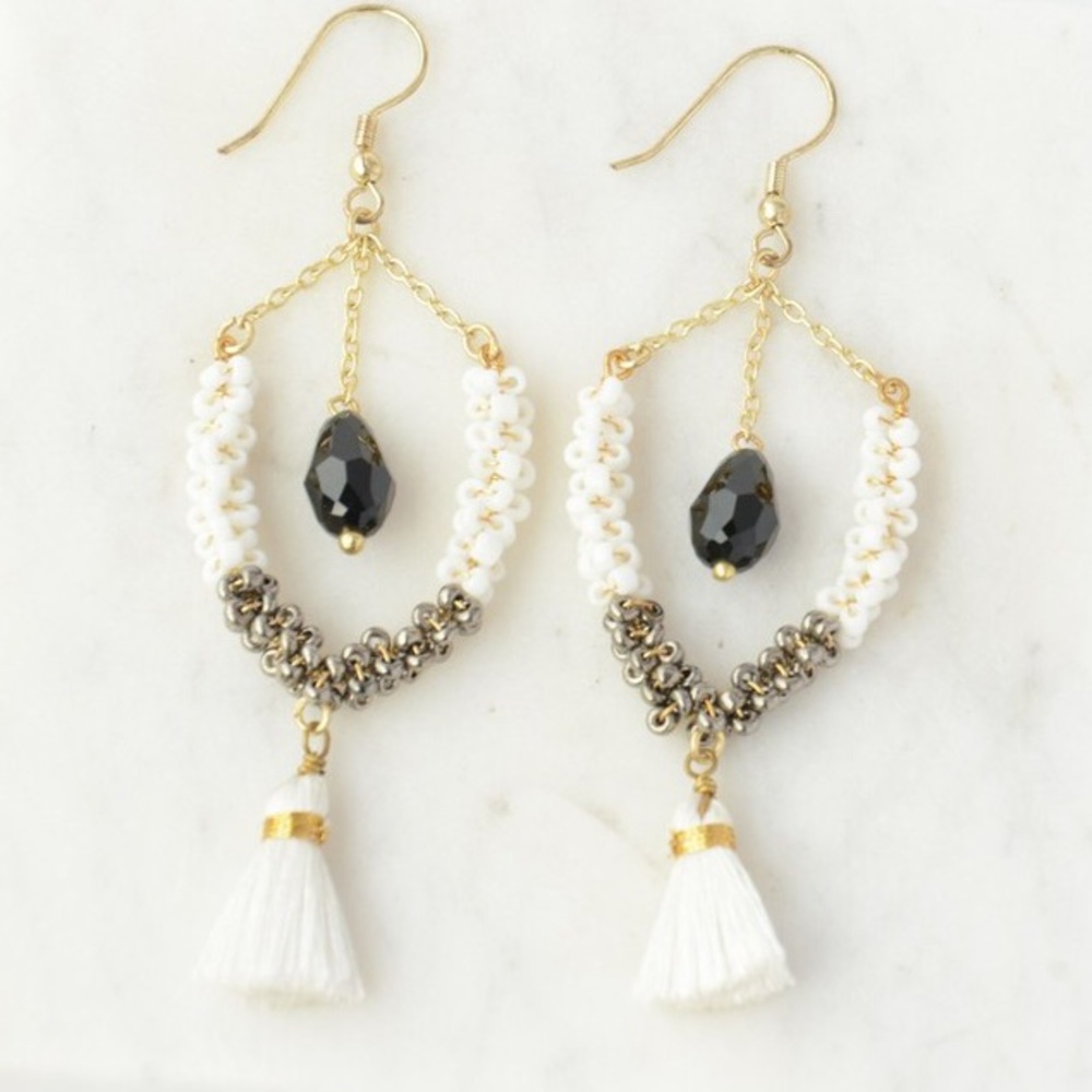 Tassel Earrings Fair Trade Eco Friendly Handmade